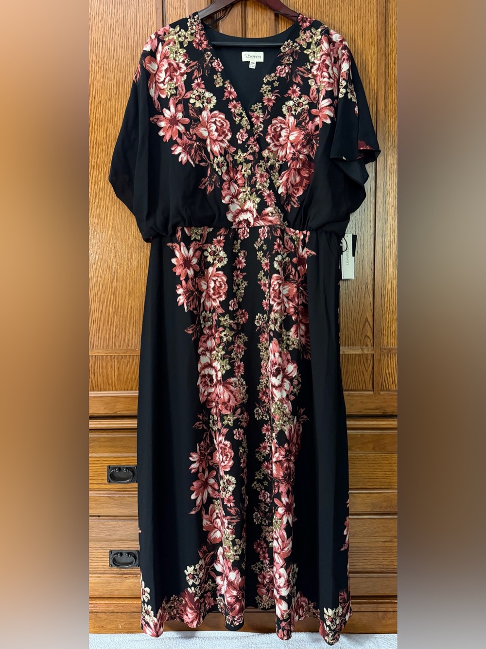 NWT 52Seven Floral Maxi Dress Wedding Guest Boho Chic Romantic Flowy 78496WJP